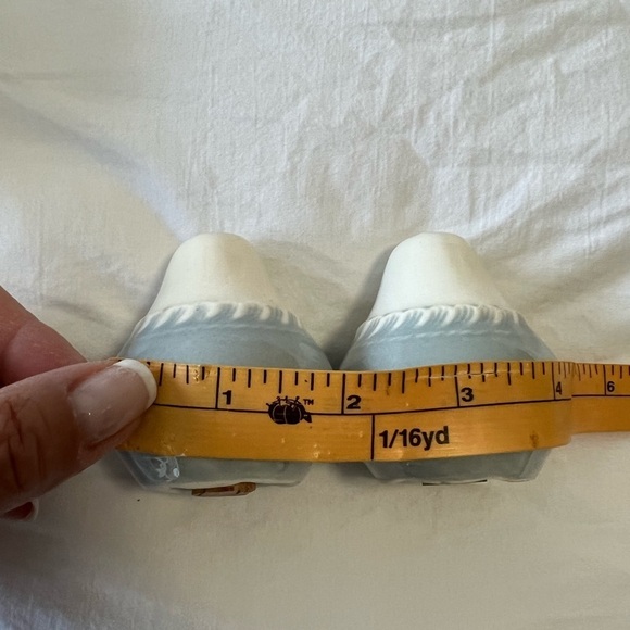 Vintage Harker Ware Pottery Cream Sugar Salt Pepper Shakers Set | Gray - Picture 8 of 8